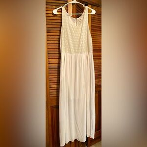 Cato White Sleeveless Maxi Dress